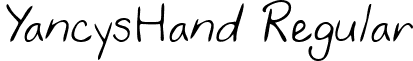 YancysHand Regular font - yancy-h.ttf