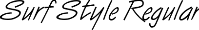 Surf Style Regular font - surfstyleregular.ttf