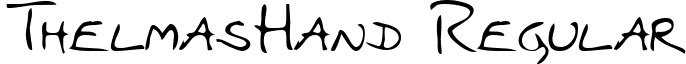 ThelmasHand Regular font - handwriting-markerthelmashand-regular.ttf