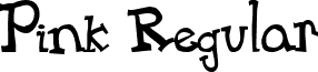 Pink Regular font - pink____.ttf