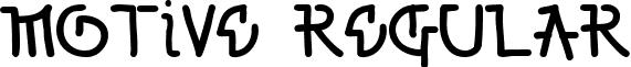 Motive Regular font - motive.ttf