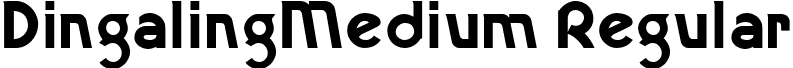 DingalingMedium Regular font - dingalingmedium.ttf