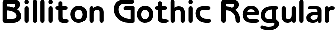 Billiton Gothic Regular font - billitongothic.ttf