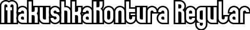 MakushkaKontura Regular font - makushkaKontura.ttf