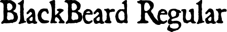 BlackBeard Regular font - BlackBeard.otf