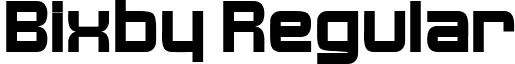 Bixby Regular font - bixby-regular.ttf