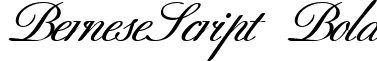 BerneseScript Bold font - bernesescript-bold.ttf