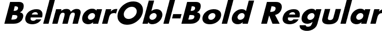 BelmarObl-Bold Regular font - belmarobl-bold.ttf