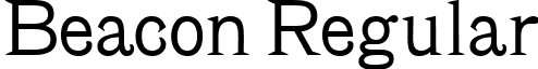 Beacon Regular font - beacon-regular.ttf