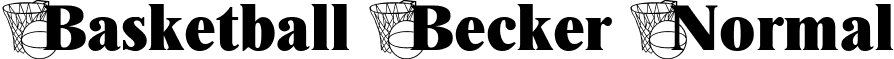 Basketball Becker Normal font - basketballbecker.ttf