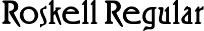 Roskell Regular font - Roskell.ttf