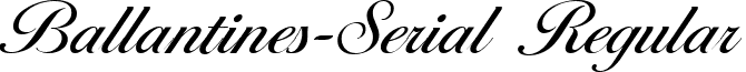 Ballantines-Serial Regular font - ballantines-serial-regular.ttf