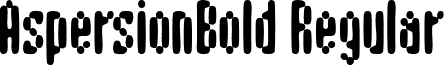 AspersionBold Regular font - aspersionbold.ttf