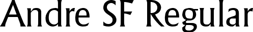 Andre SF Regular font - andresf.ttf