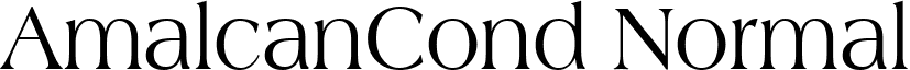 AmalcanCond Normal font - amalcancond.ttf