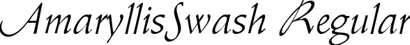 AmaryllisSwash Regular font - amaryllisswash-regular.ttf