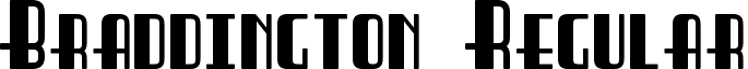 Braddington Regular font - Braddington.otf