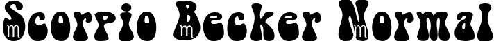 Scorpio Becker Normal font - scorpiobecker.ttf