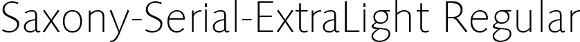 Saxony-Serial-ExtraLight Regular font - saxony-serial-extralight-regular.ttf