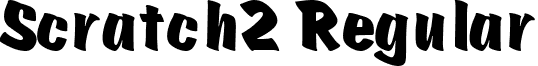 Scratch2 Regular font - scratch2.ttf