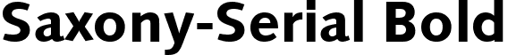 Saxony-Serial Bold font - saxony-serial-bold.ttf