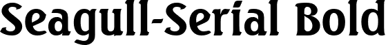 Seagull-Serial Bold font - seagull-serial-bold.ttf