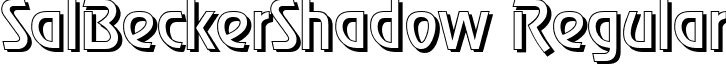 SalBeckerShadow Regular font - salbeckershadow-regular.ttf