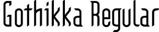 Gothikka Regular font - Gothikka.ttf