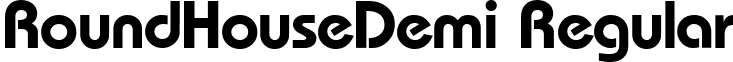 RoundHouseDemi Regular font - roundhousedemi-regular.ttf