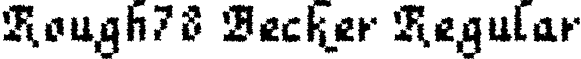 Rough78 Becker Regular font - rough78becker.ttf