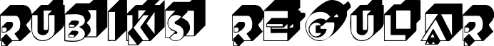 Rubiks Regular font - rubiks.ttf