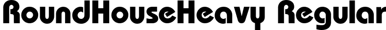 RoundHouseHeavy Regular font - roundhouseheavy-regular.ttf