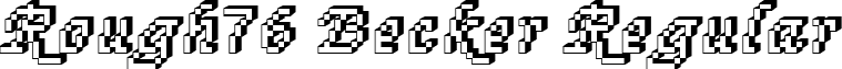 Rough76 Becker Regular font - rough76becker.ttf