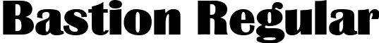 Bastion Regular font - bastion_.ttf