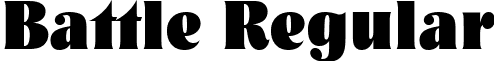 Battle Regular font - battle__.ttf