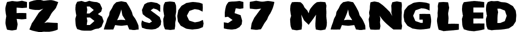 FZ BASIC 57 MANGLED font - b57m.ttf