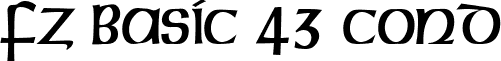 FZ BASIC 43 COND font - b43z.ttf