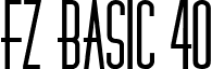 FZ BASIC 40 font - b40n.ttf