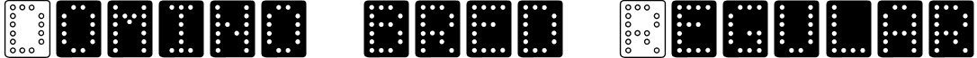Domino bred Regular font - Dom_bred.ttf