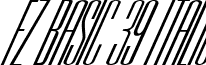 FZ BASIC 39 ITALIC font - b39i.ttf