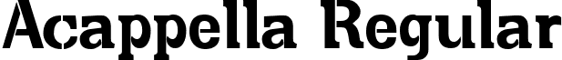 Acappella Regular font - acapp___.ttf