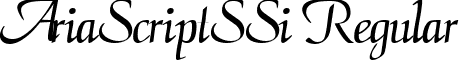 AriaScriptSSi Regular font - ariass__.ttf