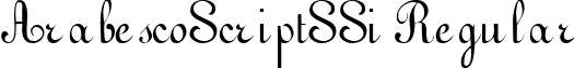 ArabescoScriptSSi Regular font - arabss__.ttf