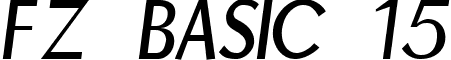 FZ BASIC 15 font - b15n.ttf