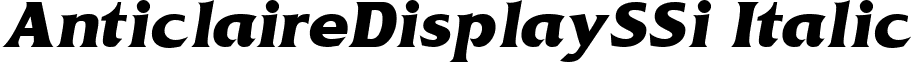 AnticlaireDisplaySSi Italic font - antidsi_.ttf