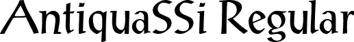 AntiquaSSi Regular font - antiqs__.ttf