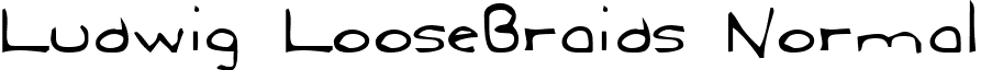 Ludwig LooseBraids Normal font - ludwig_loosebraids.ttf