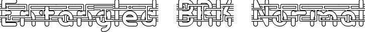 Entangled BRK Normal font - entangled_brk.ttf