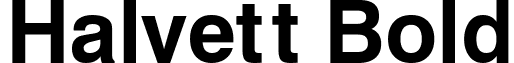 Halvett Bold font - halvett_bold.ttf