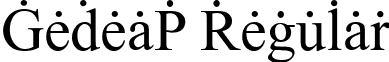 GedeaP Regular font - gedeap.ttf